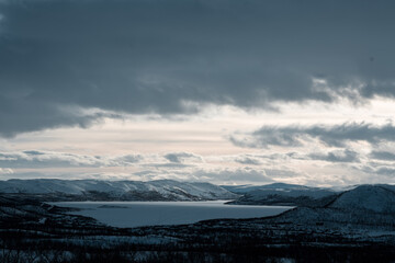 clouds over the mountains