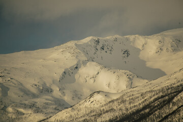 winter mountains in lapland