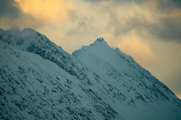sunset in the mountains