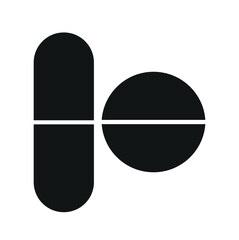 White gel medical capsules, group of vitamin supplement pills or drugs for treatment, isolated on white background, medicine and healthcare concept, top view.