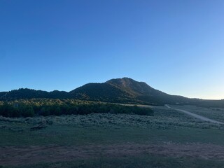 mountains and clouds