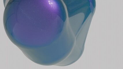 Soft Glowing Spheres Cluster with Gentle Reflections