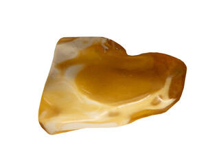 amber on the  white, isolated