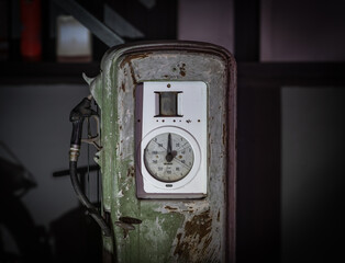the old and vintage petrol station.