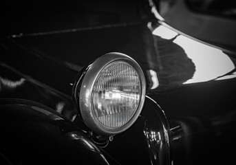 Retro and vintage old-timer car .