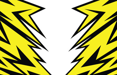 Abstract background with reflective  jagged spike pattern and with some copy space area