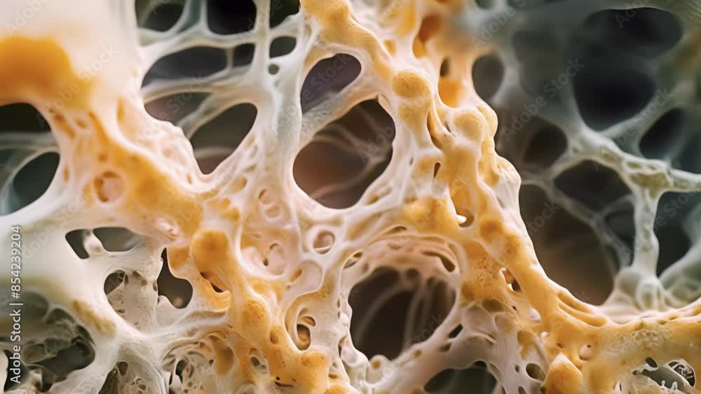 Poster a colorized scanning electron microscopy animation revealing the intricate network of gap junctions 