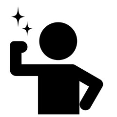ガッツポーズのピクトグラム