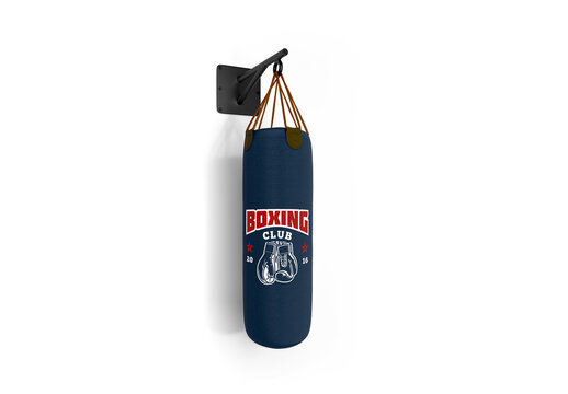 Punching Boxing Bag Mockup