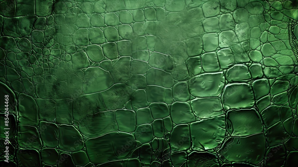 Poster reptile patterns green background with crocodile and lizard skin textures