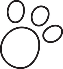 Cat Footprint Outline