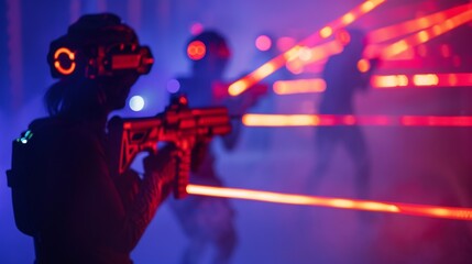 Guests challenge their friends and family to a game of laser tag in the Antimatter Arena with beams of antimatter replacing traditional lasers.