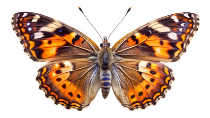 Butterfly on white. Generative Ai