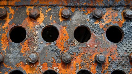 Bridge drainage holes up close