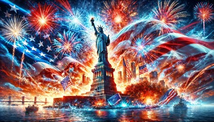 Celebration of Freedom: Independence Day in Vibrant Colors