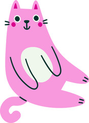Cartoon Cat Sitting
