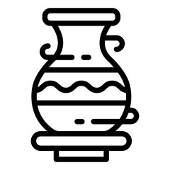 Pottery vase icon