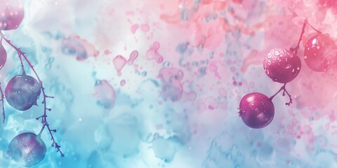 Colorful liquid splashes on white background with copy space, backgrounds concept