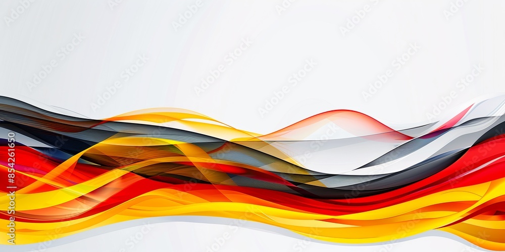 Wall mural abstract background with german flag colors, with copy space concept