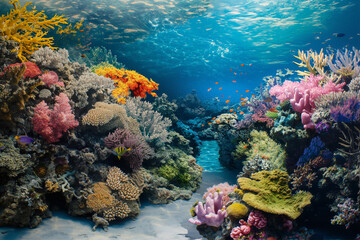 Naklejka premium The extraordinary beauty of the underwater ecosystem