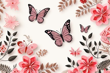 Acrylic paint pattern, seamless, design, floral, vector, illustration, wallpaper, flower, art, ornament, decoration, vintage, pink, paisley, decor, backdrop, retro, fabric, circle, leaf, nature, texti