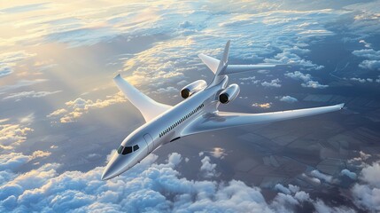 Fototapeta premium Supersonic Jets: Develop commercial supersonic passenger jets.