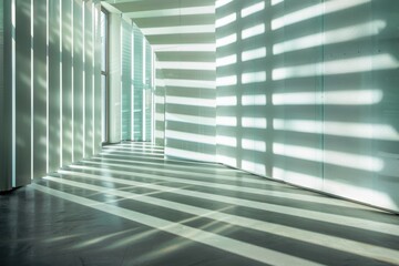 Dynamic interplay of light and shadow, creating abstract patterns