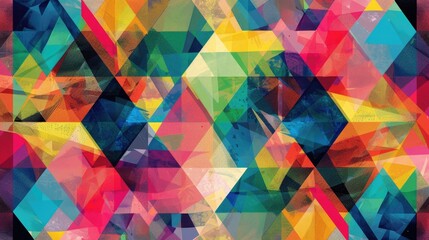 Colorful geometric design pattern