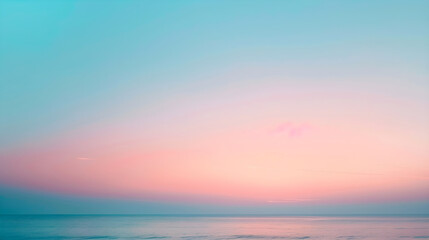 Obraz premium Serene Gradient: A Calming Transition from Deep Blue to Soft Pink, Evoking Twilight Tranquility and Elegance