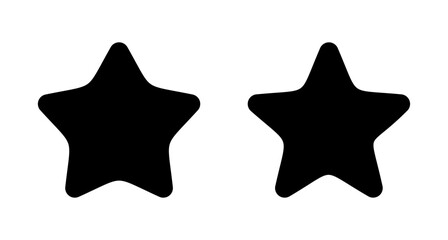 Star Icon vector isolated on white background. Star vector icon. Rating symbol