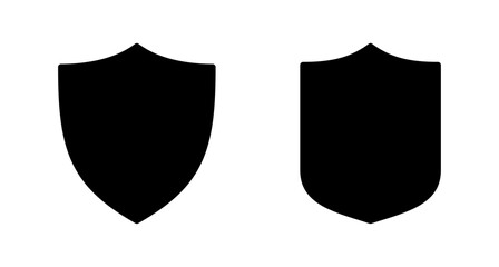 Shield vector vector icon isolated on white background. Protection icon vector. Security vector icon