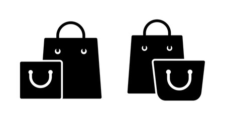 Shopping bag icon vector isolated on white background. Shopping bag vector icon. Basket icon