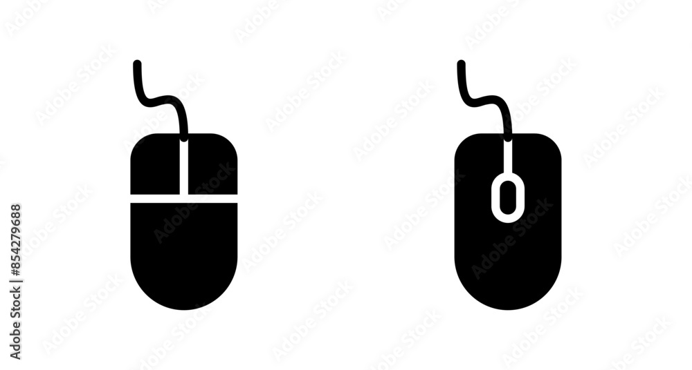 Poster computer mouse icon vector isolated on white background. computer mouse vector icon