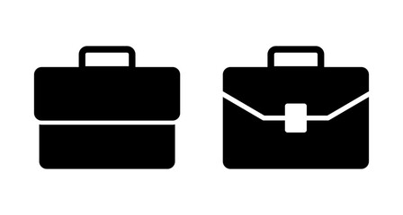 Briefcase icon vector isolated on white background. Briefcase vector icon