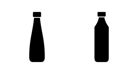 Bottle icon vector isolated on white background. Bottle vector icon