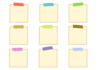 シンプルな水玉模様のフレームセット③