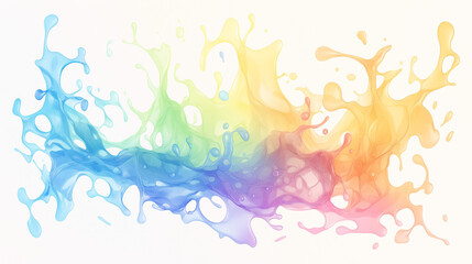 Fototapeta premium カラフルなインク