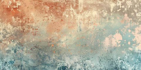 Grunge abstract vintage vignette texture background wallpaper. Grainy, brown, blue, orange sepia backdrop, tattered, artistic pattern, distressed, detailed composition