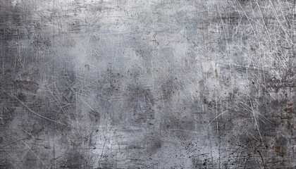 Grunge weathered, scratched gray metal texture background wallpaper. Rough Backdrop, abstract, tattered, worn out material, distressed, detailed composition