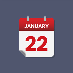 Calendar date month icon flat january vector