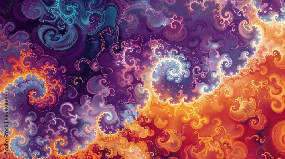Poster changing pattern background