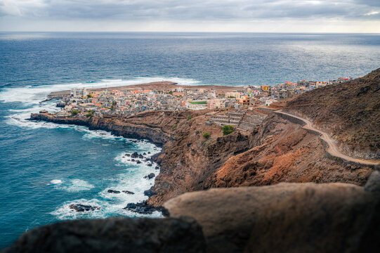 Vantage viewpoint over the village of Ponta do Sol, Santo Antao, Cabo verde