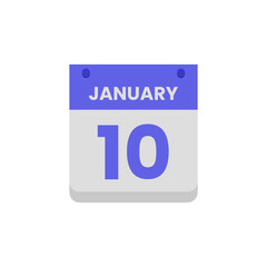 Calendar date month icon flat january vector