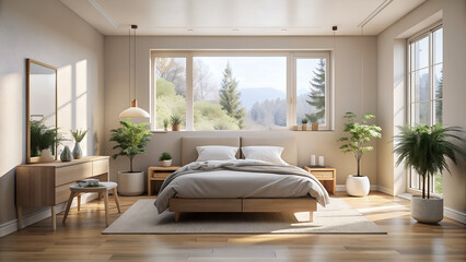 Modern living room, AI generated