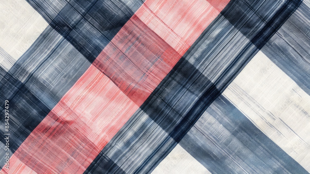 Poster abstract textured gingham pattern intersecting with simple stripes for versatile design purposes