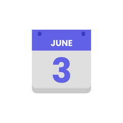 Calendar date month icon flat june vector