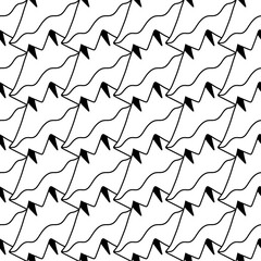 Naklejka premium seamless pattern with geometric shapes, illustration