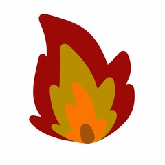 fire icon on white background