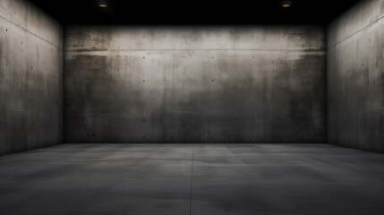Empty concrete wall space, dim and simple