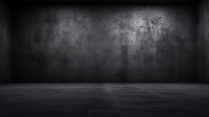 Empty concrete wall space, dim and simple